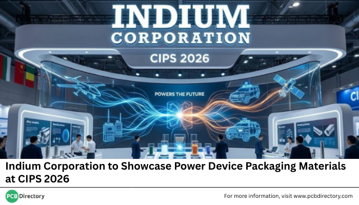 PCB_Directory's tweet photo. Indium Corporation, announced that it will showcase its high-reliability product portfolio at CIPS – International Conference.

Read More: https://t.co/CCcd1e6yaT

#printedcircuit #industry #news #powerelectronics #solderingtechnology #dieattach #thermalmgt https://t.co/9ooWs0BC2N
