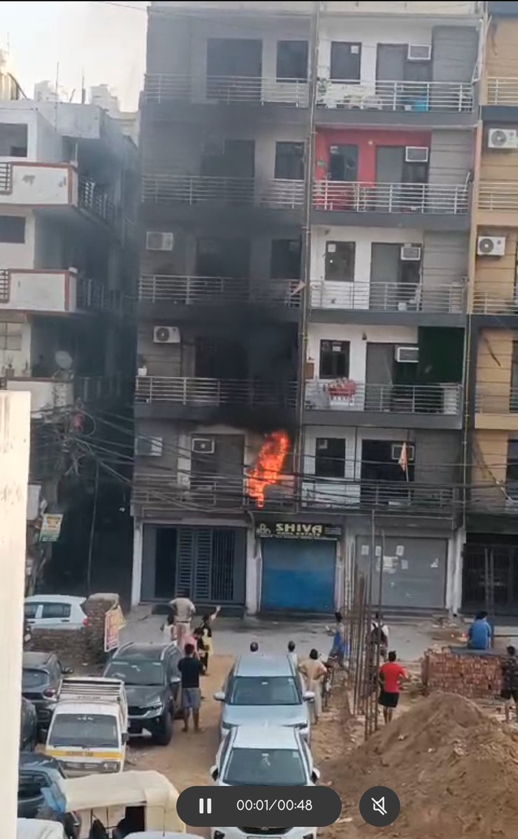 My apartment was not hit by a missile. It was burned due to sparks by electric wires. Since then, my husband and I have complained to all major authorities but nothing happened.

They only changed the old wires to new ones. It cost us 2 lakhs in damage and loads of mental trauma