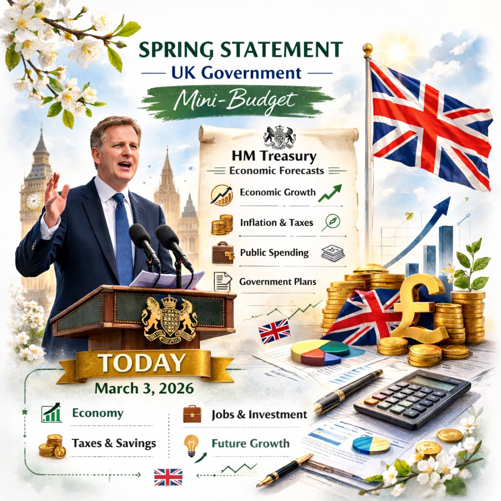MikeBaskes's tweet photo. 🇬🇧 UK Spring Statement: HM Treasury’s fiscal update on economic outlook, public finances, and key policies. Presented by the Chancellor to Parliament with latest forecasts.
#SpringStatement #MiniBudget #UK #Blynexex https://t.co/hklUHzd69c