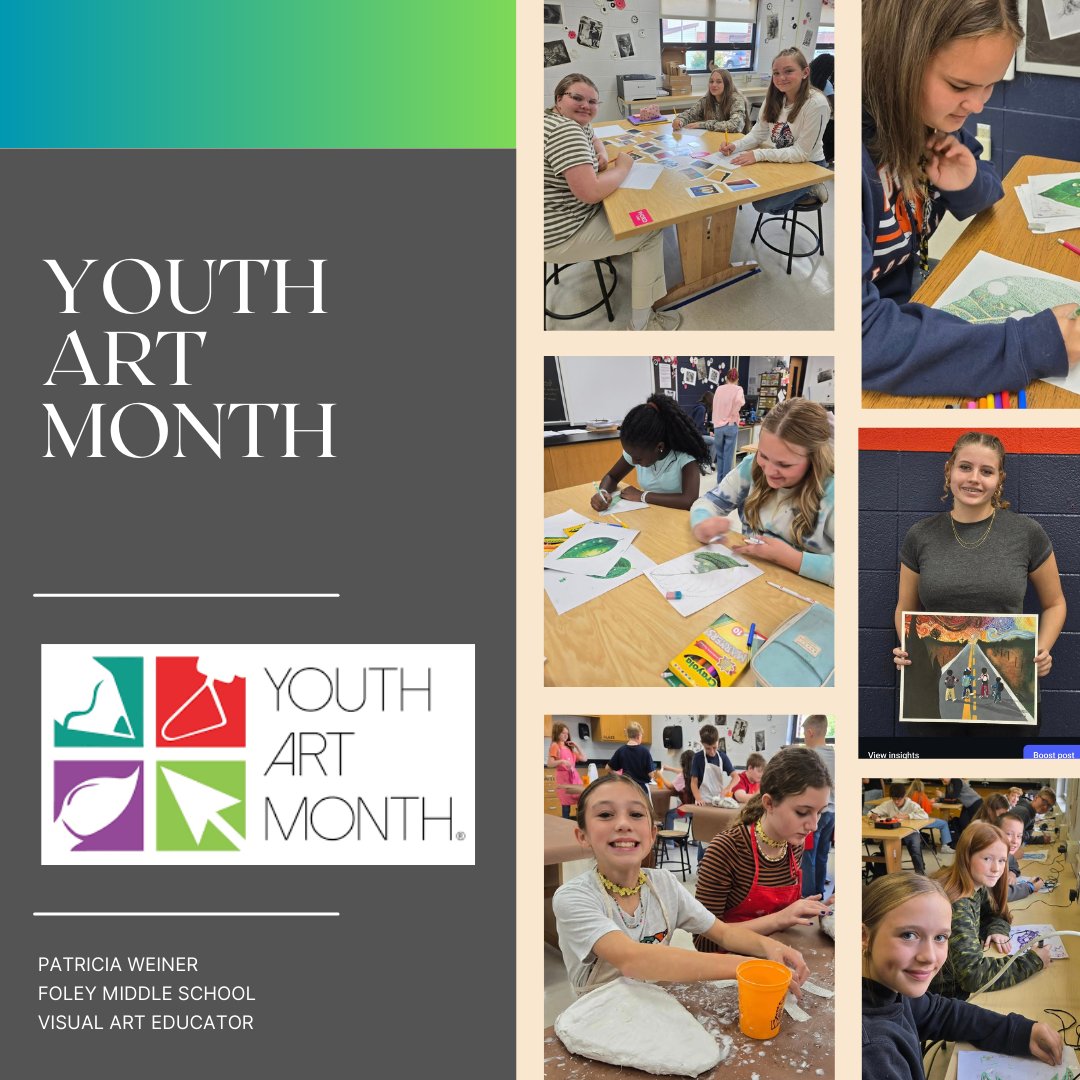 BryantWeiner's tweet photo. 🎨 March is Youth Art Month 🎨
We celebrate Youth Art Month to emphasize the value of art education, to support school art programs, and to encourage student self-expression. #YAM2026 
@KedcARTS @KEDCGrants @DrJWEvansJr @KingWendy_m https://t.co/1UUgANcvdC