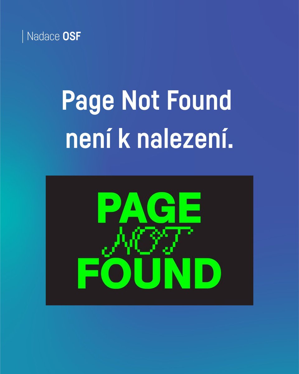 Nadace OSF tweet media