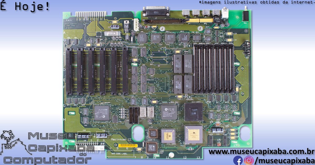 museucapixaba's tweet photo. É hoje! O microcomputador Apple Macintosh II de 1987.
+em https://t.co/Sv2NpIZ4Pq
#MuseuCapixaba #mcc #éhoje #museu #Tecnologia #Retro #OnThisDay #Apple #Macintosh #MacintoshII #MacintoshSE #MacOS #Motorola #m68020 #m68881 #NuBus #OpenMac #AppleII #SteveJobs #SteveWozniak #PnP https://t.co/ALLikrDIIO
