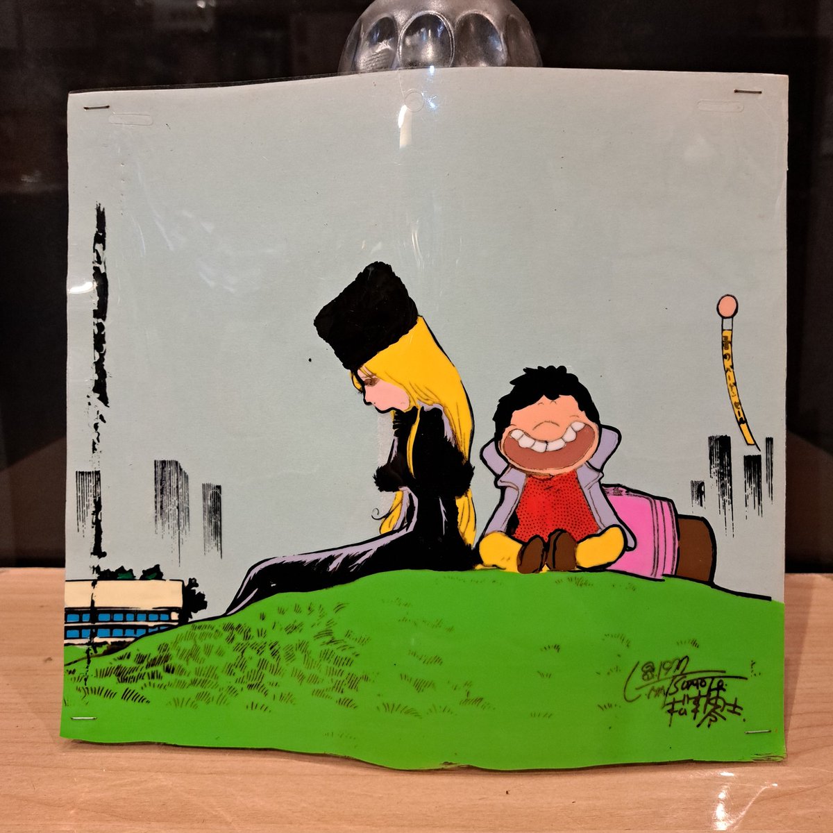 本日の頂き物のセル画はこちらです。スリー9キャラ設定のセル画。松本