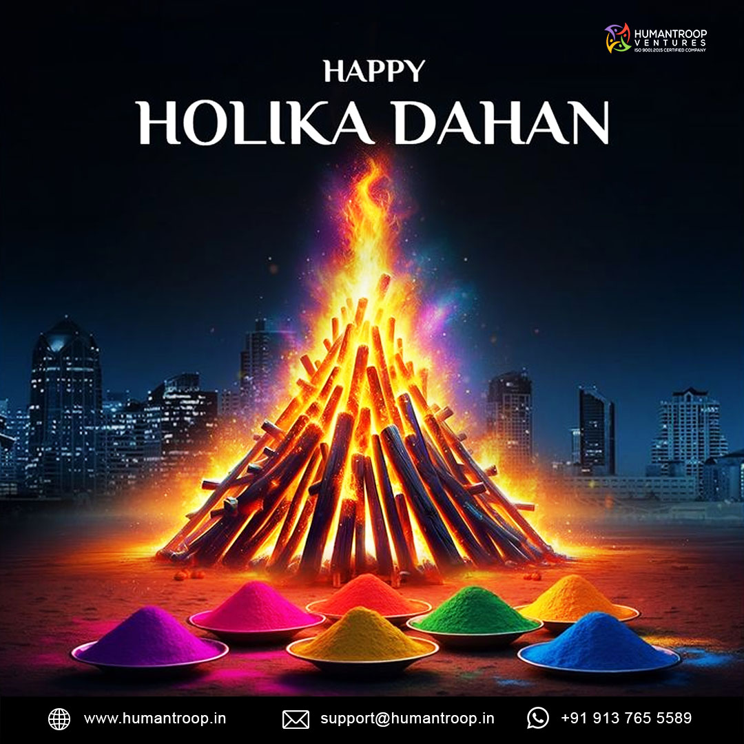 humantroop_v's tweet photo. Burning obstacles, igniting potential. 🔥 Wishing you a transformative Holika Dahan from Humantroop Ventures! 🚀
#HumantroopVentures #HolikaDahan #Growth #Success https://t.co/ZYE8rvNCL9