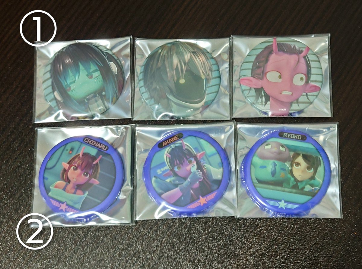 交換/譲渡】 銀河特急ミルキー☆サブウェイ ①劇場版缶バッジ マキナ