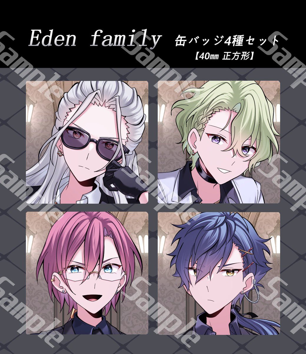 3/20に持っていく予定の缶バッジ💫