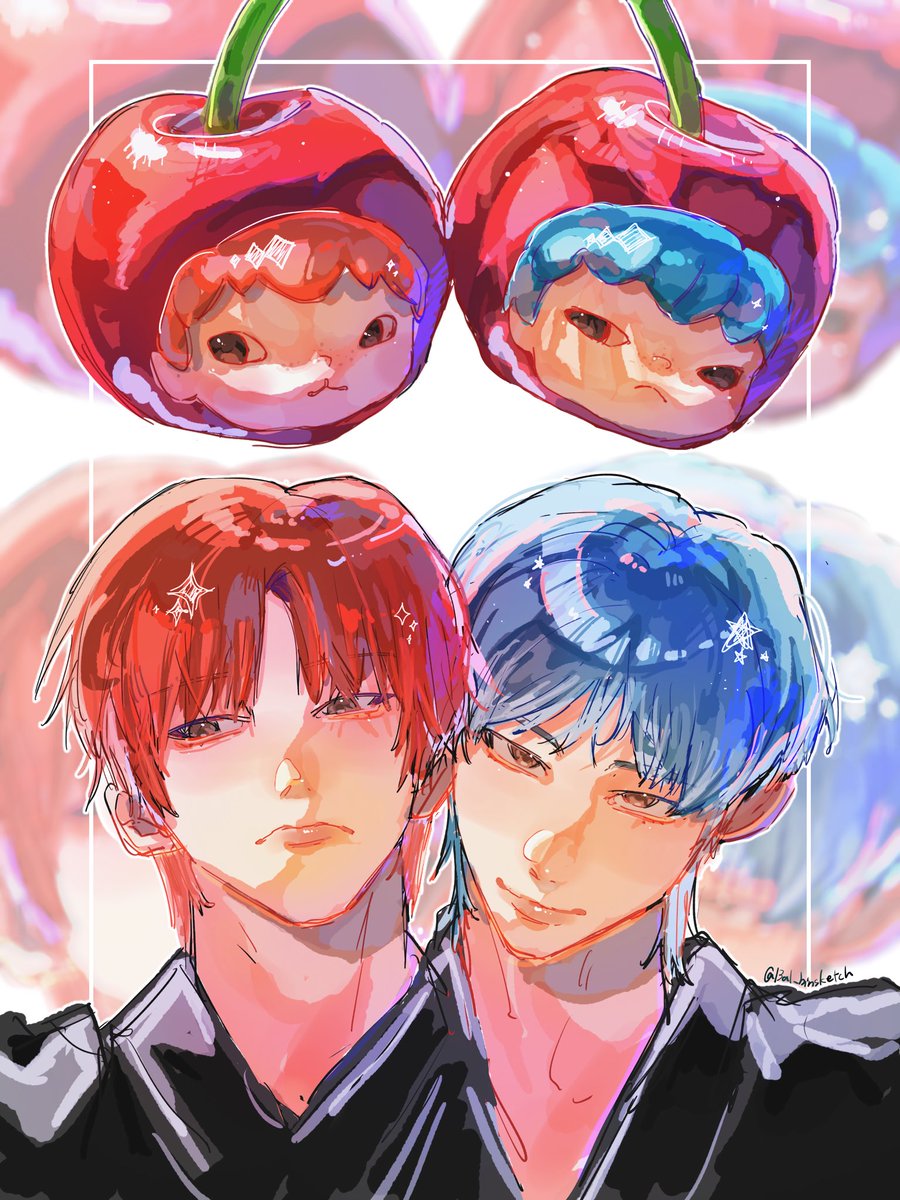 BaL_binsketch's tweet photo. ❤️🍒💙
 #skzfanart  #I_N  #hyunjin https://t.co/IHKL1ePpkb