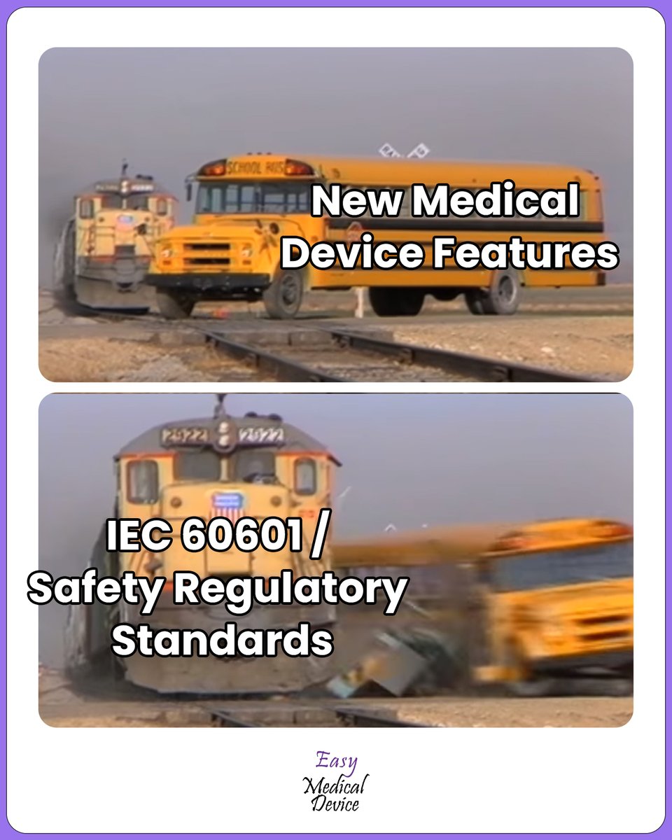 Excited about your device innovation? Don’t forget that safety and regulatory compliance are coming full speed. 🙂

#MedTech #DeviceSafety #RegulatoryCompliance #IEC60601