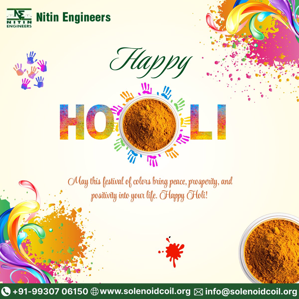 EngineersNitin's tweet photo. 🌸✨ Happy Holi – The Festival of Colors! ✨🌸Let the vibrant colors of Holi fill your life with happiness, positivity, and new beginnings!#HappyHoli #FestivalOfColors #Holi2026 #SpreadLove #ColorfulVibes #HoliCelebration #JoyAndPositivity #HolikaDahan #IndianFestivals https://t.co/K7HFP1tBGb