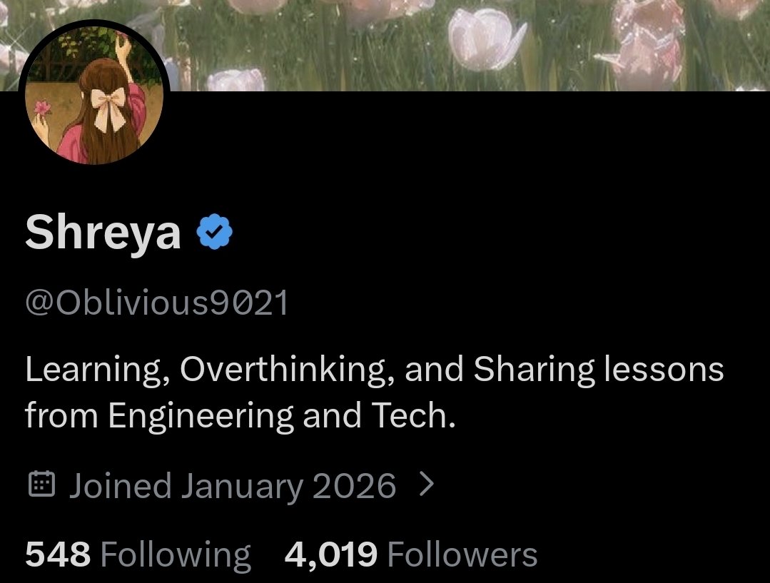 We are 4,000 strong!🫶

So happy to have you all with me on this journey ❤️✨

Let's keep learning and engaging 🔥