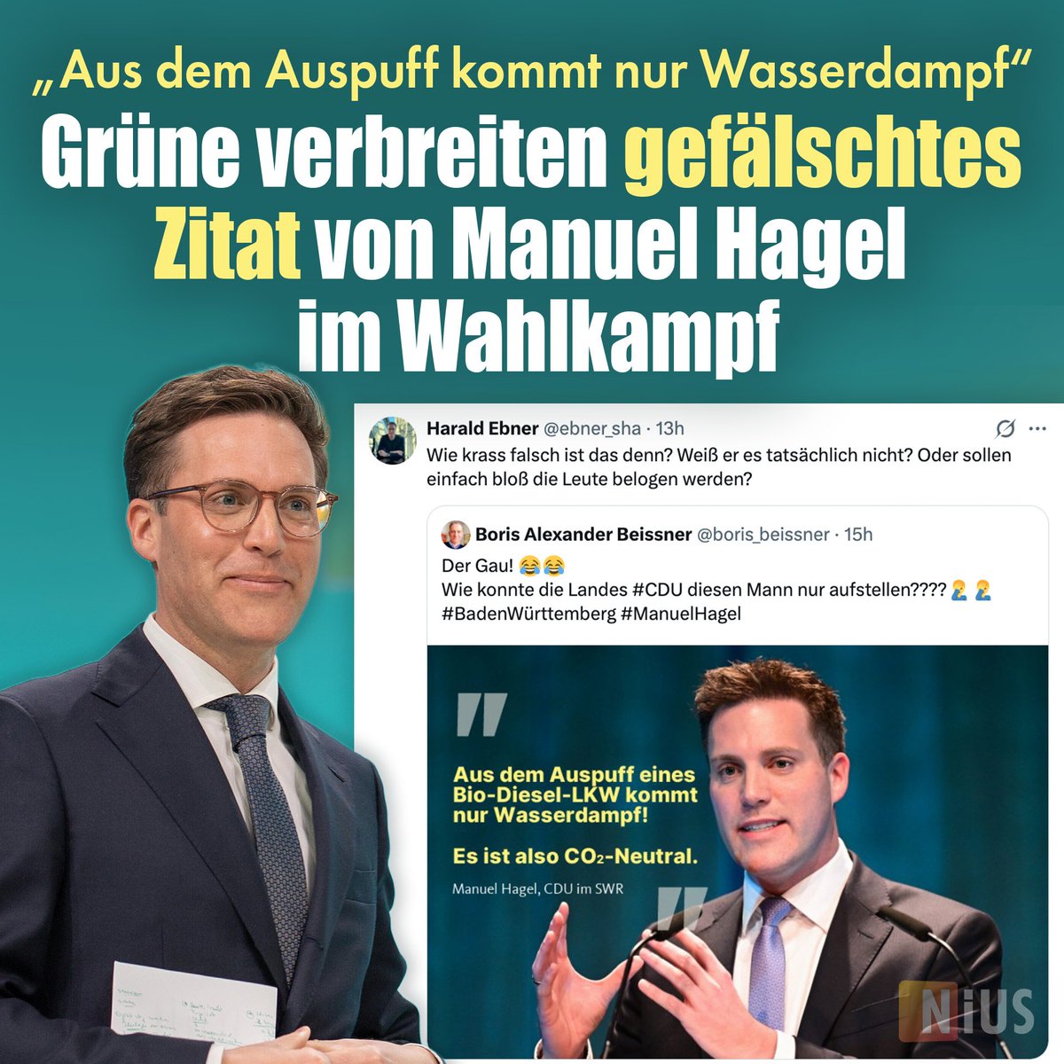 niusde_'s tweet photo. Die Grünen scheinen im Wahlkampf-Endspurt von Baden-Württemberg vor kaum noch etwas zurückzuschrecken. https://t.co/Ddlwl4O4Xh https://t.co/5B0V3GlLtD