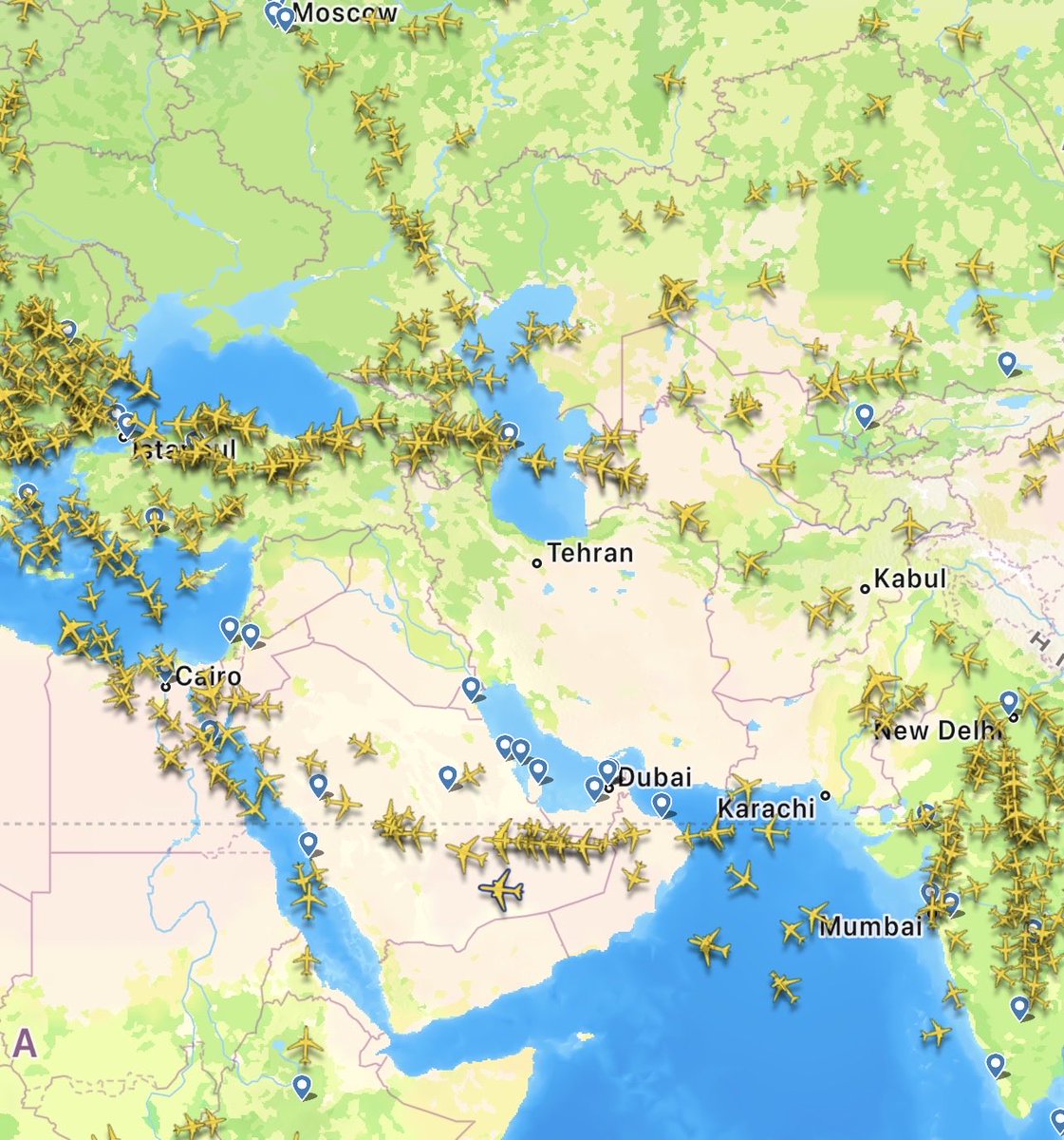 The air traffic situation!
#IranWar #Khamenei 
#PeaceNotWar 
#WorldWar3