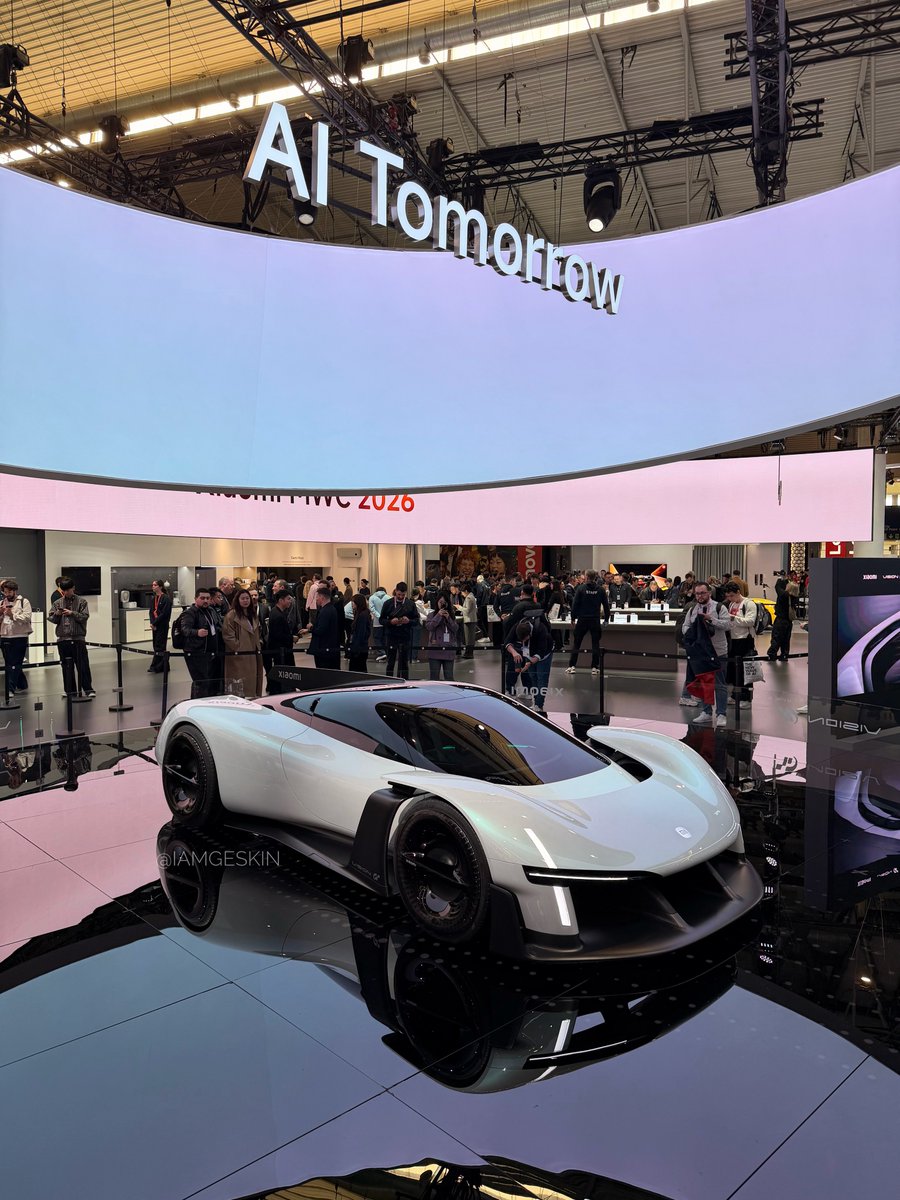 iamgeskin's tweet photo. Xiaomi Vision GT concept car 
#xiaomi #MWC26 https://t.co/LYcfc2e7HZ
