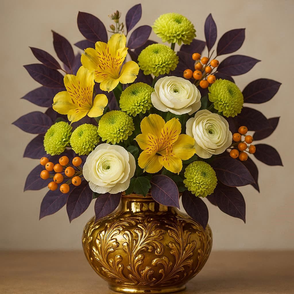 cosmos202403's tweet photo. 🟢🌟Winter Flower Arrangement🌟🟢
Chrysanthemum, Alstroemeria & Ranunculus
🌼#AIbotanicaldecor🍒#AIberry
🌼#AIchrysanthemum🏺#AIvase https://t.co/VYE5r3DVGr
