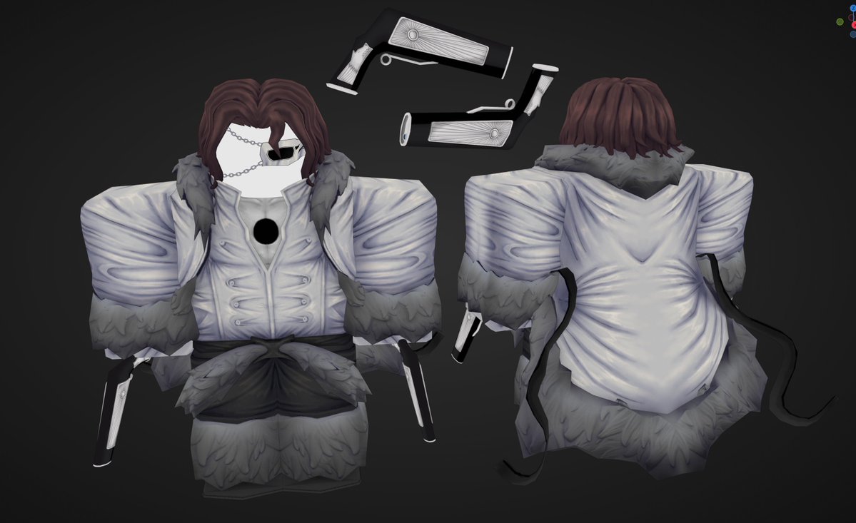 david112_i's tweet image. Coyote Starkk from Bleach in resurrección and pistols model 

#ROBLOX #RobloxDev #RobloxDevs #rbxdev #Blender #BLEACH