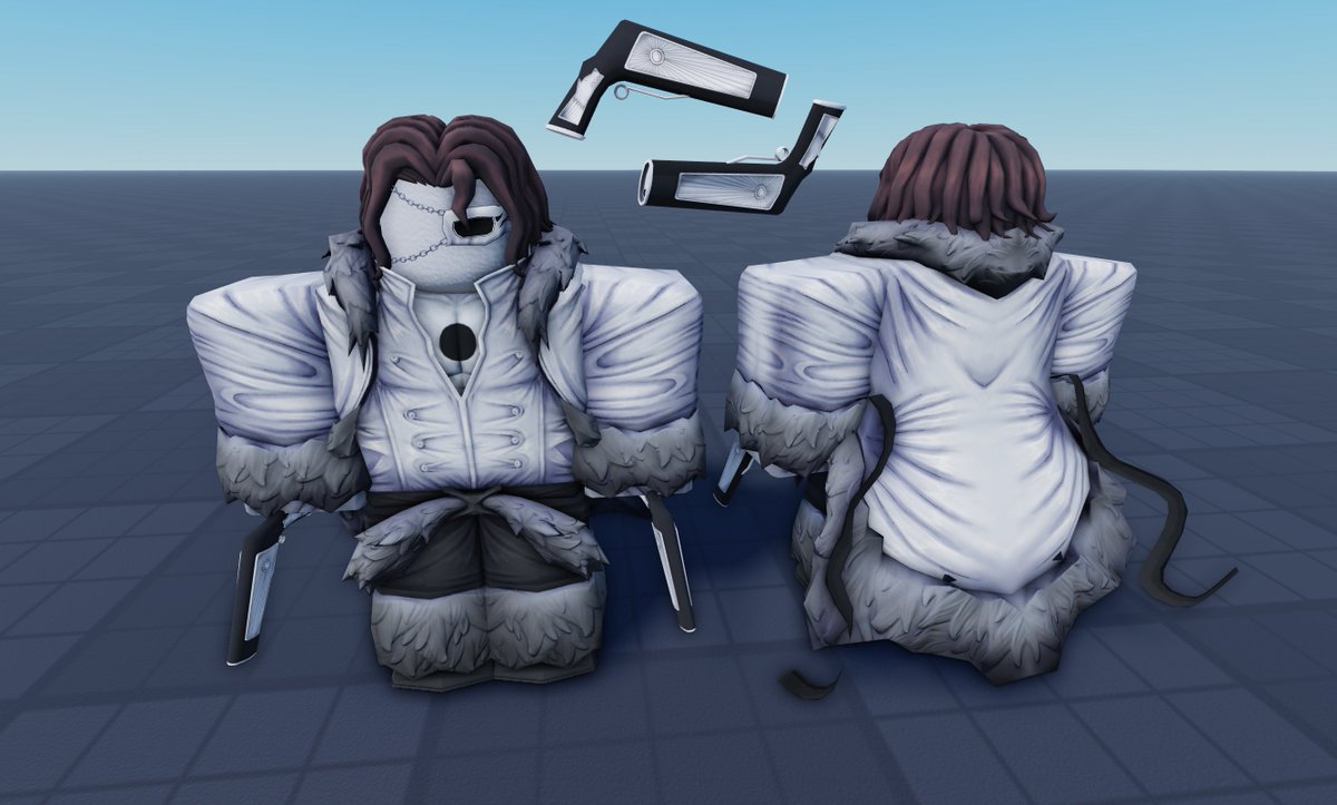 david112_i's tweet image. Coyote Starkk from Bleach in resurrección and pistols model 

#ROBLOX #RobloxDev #RobloxDevs #rbxdev #Blender #BLEACH