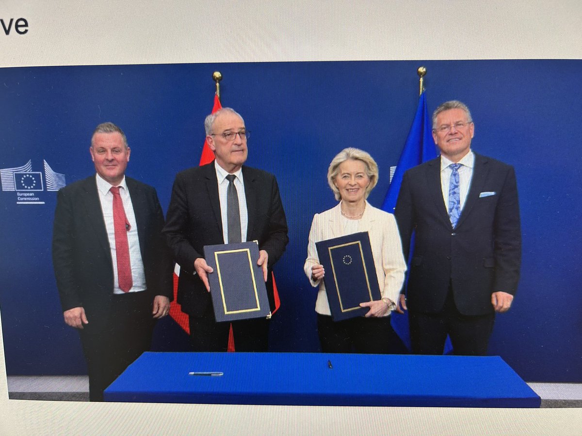 Important moment, after years of negotiations with Switzerland…🇪🇺🇨🇭