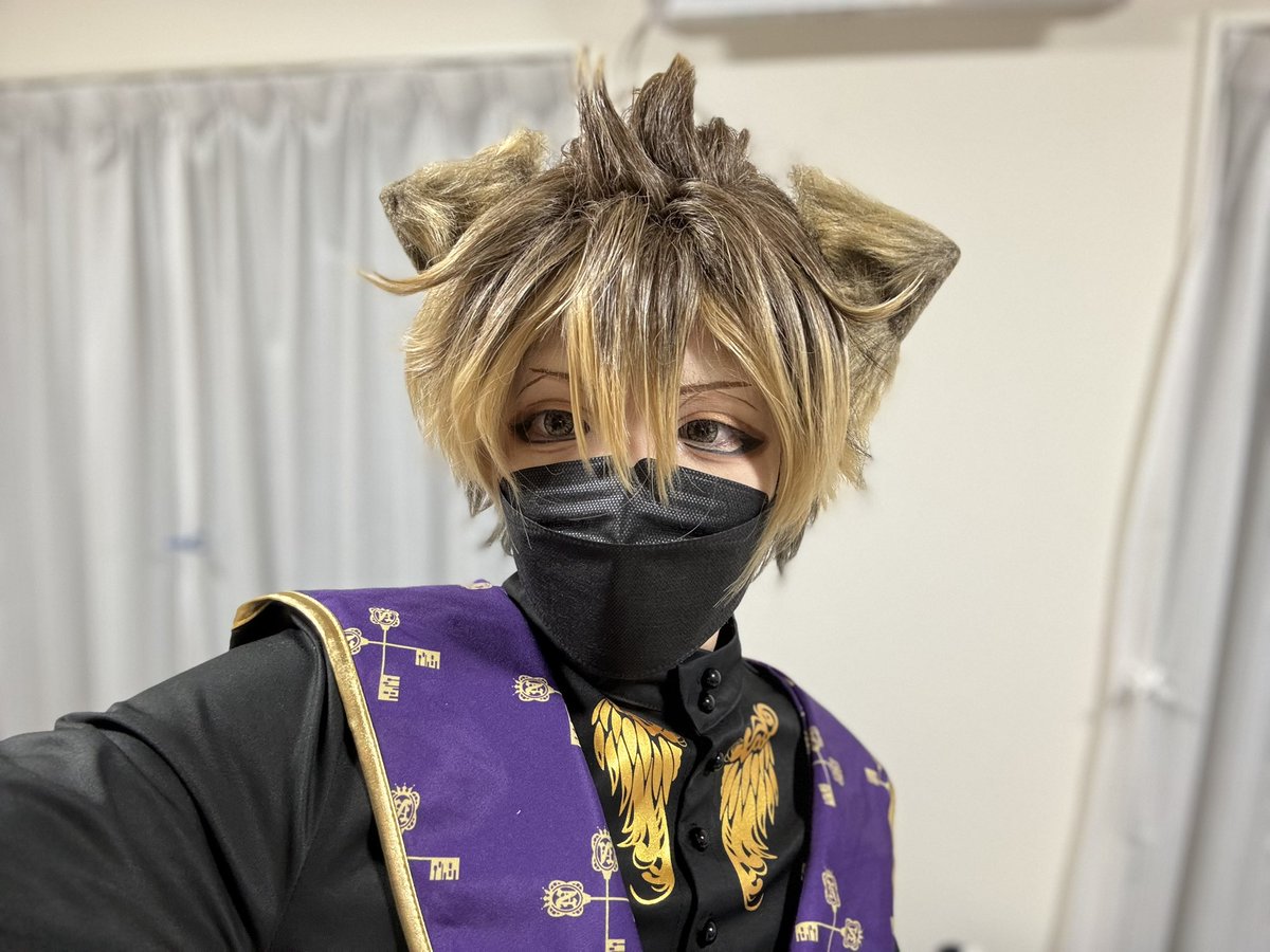 Kanetake96's tweet photo. 初🐆🍩コスー！
もっと上手くなりたいよ…😭
（耳浮きすぎだねぇ笑） https://t.co/kTLSc1YvK2