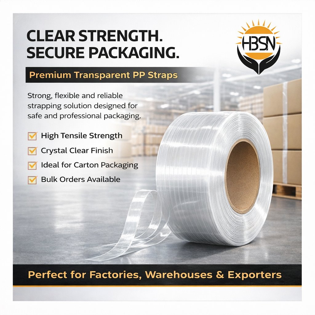 Hb_Subnoor's tweet image. Clear strength. Secure packaging. 💪📦
Premium transparent PP straps – strong, flexible &amp;amp; perfect for factories, warehouses and exporters. Bulk orders available.
.
.
.
Contact No: 0323-6232085

#HBSN #PackagingSolutions #PPStraps #SecurePackaging