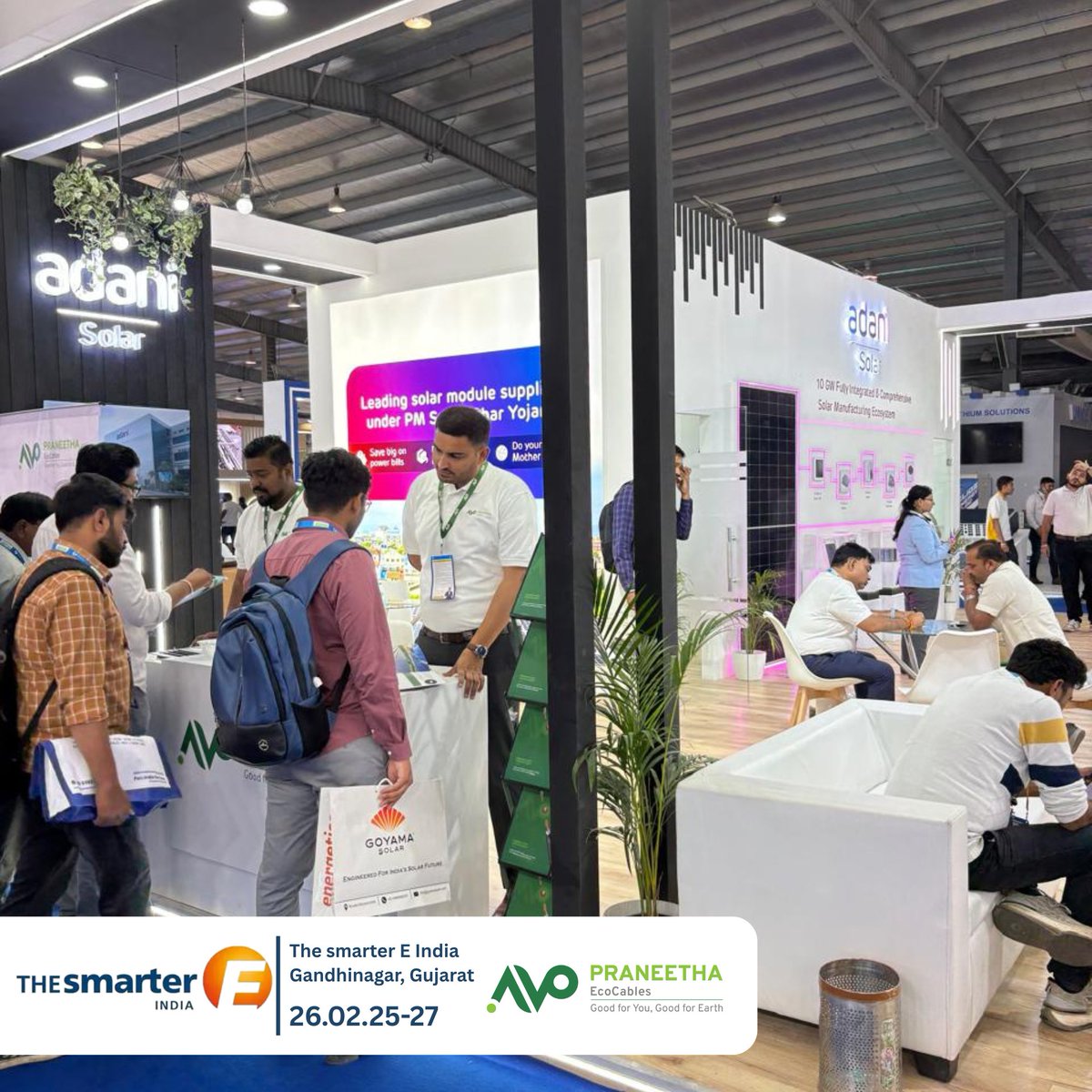 ecocables76251's tweet photo. A huge thank you to all the Guests, EPC Partners, Solar manufacturing clients, Prospective Channel Partners and Installers who visited our Praneetha Ecocables stand at The Smarter E India.

We’re only a click away.👇
https://t.co/2rDnxcKCUb

#PraneethaEcoCables #PowerSolutions https://t.co/rgxAyHw71D