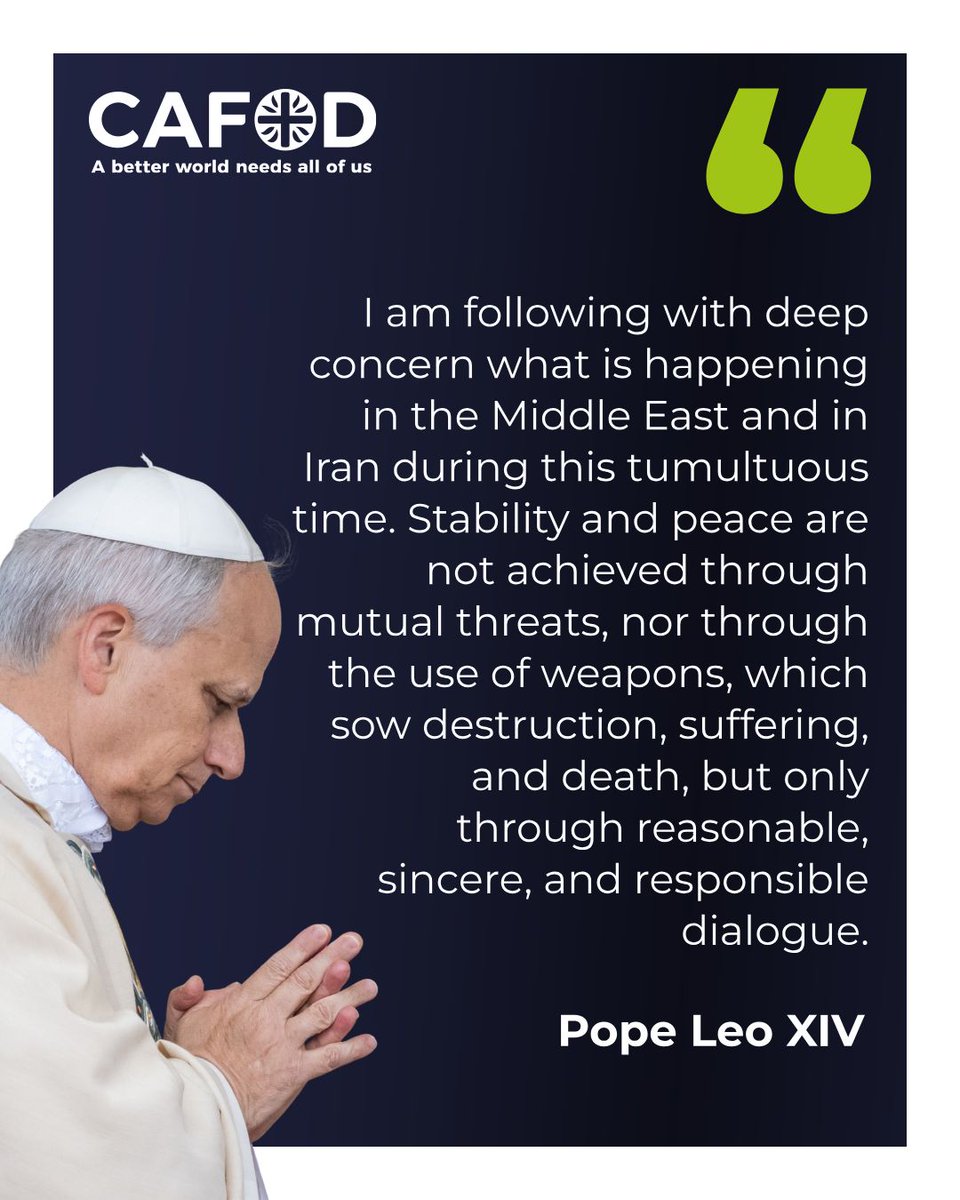 On Sunday, Pope Leo expressed his concern about the military strikes taking place across the Middle East and Iran before appealing to all parties that they halt the spiral of violence.

He also encouraged all to keep praying for peace.