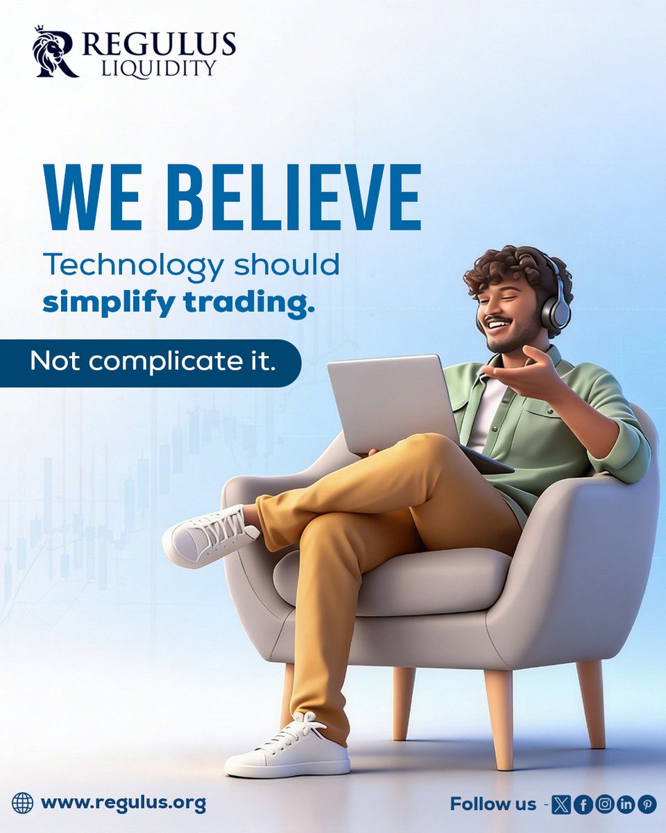 regulusorg's tweet image. Trading should be simple.
Technology should help — not complicate it.

#RegulusLiquidity #TradingTech #SimpleTrading #FinTech