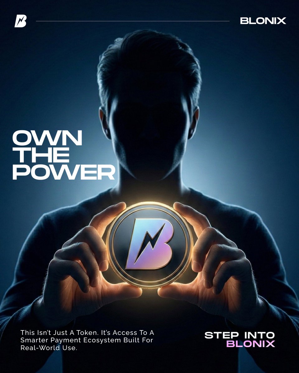 Power your digital future. 🚀

Move, spend, and grow your crypto with confidence. 💳

Blonix brings real-world utility, seamless payments, and next-level security to every transaction. 🌐

Step in and lead the change. ✨

#Crypto #Web3 #Fintech #Blockchain #DigitalPayments