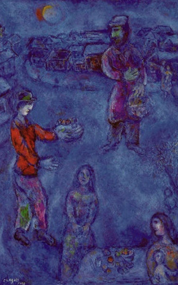 Marc Chagall , 1887 - 1985

La fête de Pourim, 1973