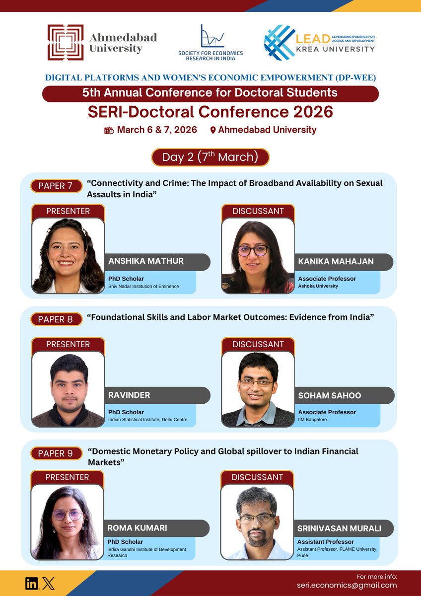 Society for Economics Research in India tweet media