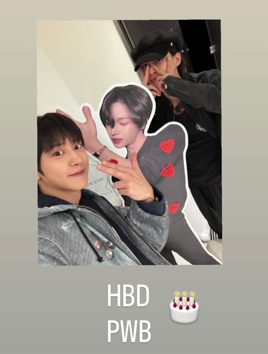 real__pcy IG story ✨️ #CHANYEOL #찬열

"HBD PWB 🎂"

* it's Riize Wonbin's birthday