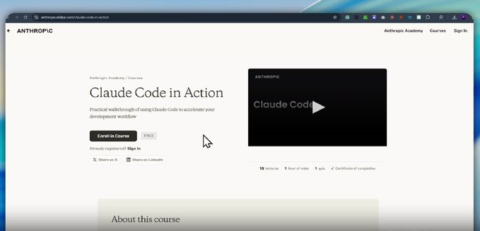 1️⃣ @claudeai – Code in Action سرّع سير عمل التطوير باستخدام Claude ...