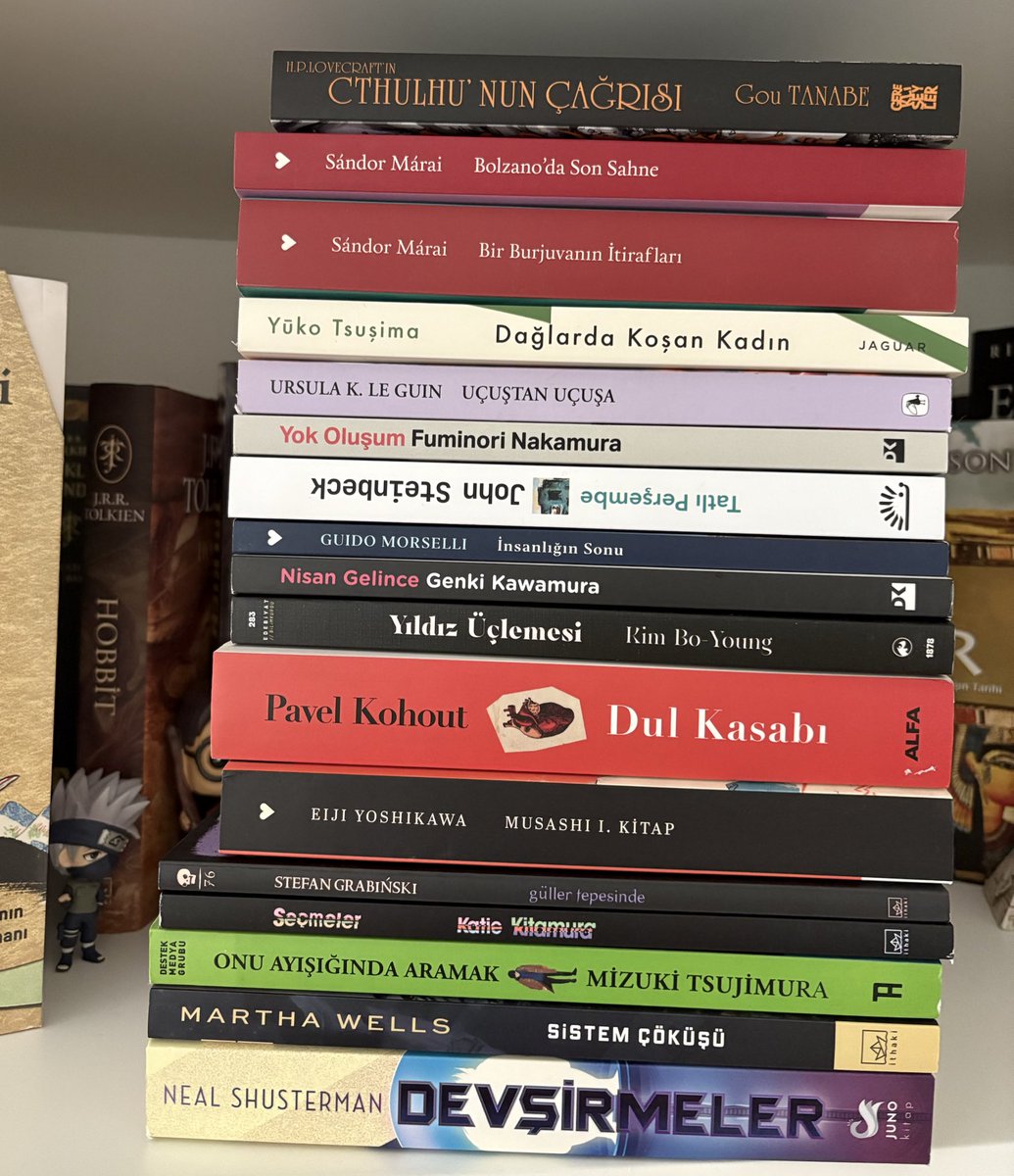 Taze geldiler.📚☕️