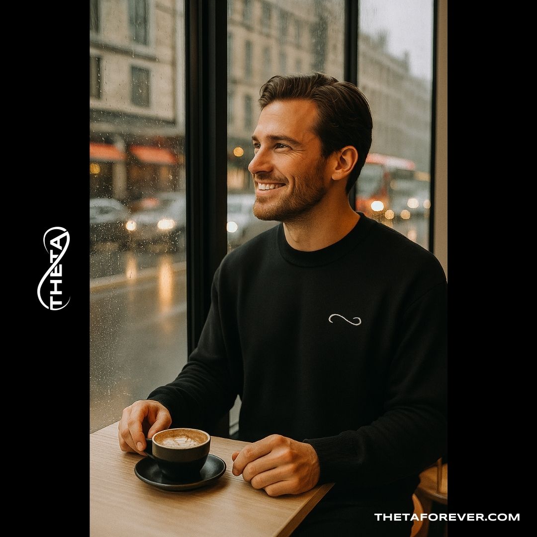 Timeless weight. Premium build. The Theta Knit Sweater in 100% heavy cotton delivers comfort with substance. Featuring the bold Theta logo on the back - for those who wear meaning. 
🔗 Elevate your staples.
#ThetaForever #MensStyle #HeavyKnit