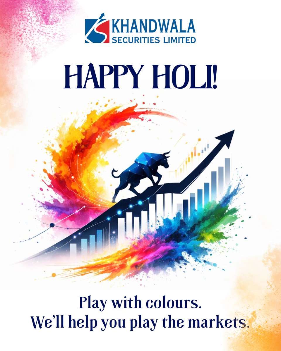 As colours rise this season, may your portfolio rise stronger! Wishing you a vibrant, prosperous and upward-trending Holi. ✨

#Trading #MarketUpdate #Holi2026