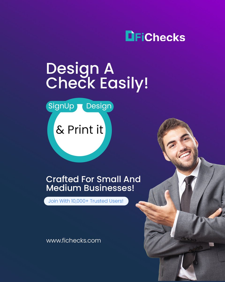 fichecks's tweet photo. It’s time to pause your troubles in creating checks for your business. With Fichecks, you can create online checks with a custom design to match your business. Add your brand name and logo on checks to show your signature.
https://t.co/QcSm4vdlOX
#fichecks #printcheck #echecks https://t.co/2kSVMUIxDa