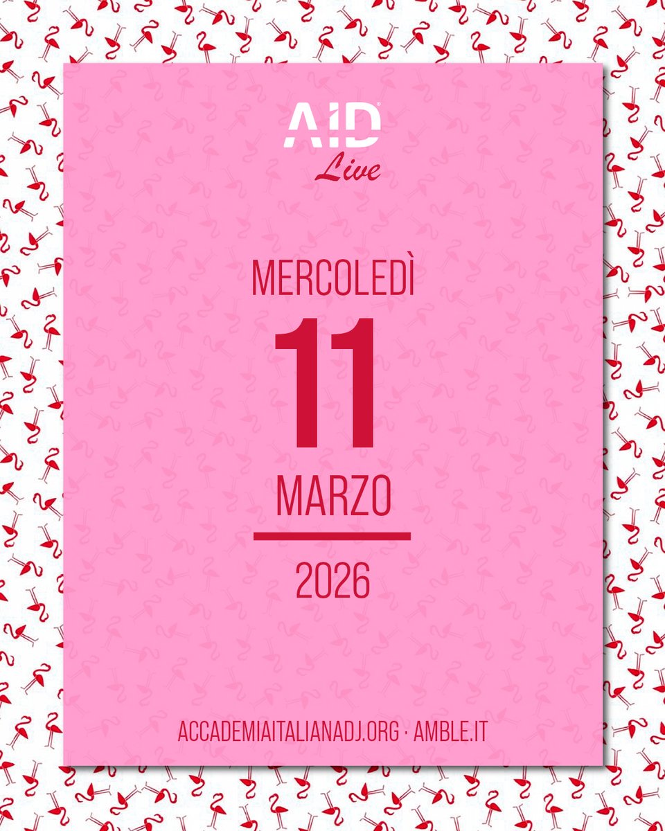 AccademiaDJ's tweet photo. ID Live @radioamble

Scopri il talento degli studenti @accademiaitalianadj nell'emozionante terza puntata di AID Live!

MERCOLEDI' 11 Marzo,
a partire dalle ore 19.00

@emanueleorsinij_
(AID Firenze)
+
@giorgia_marziano
(AID Bologna)

in diretta in radio e in presenza. https://t.co/FEiUwZZccN
