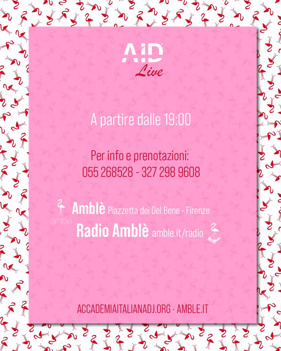 AccademiaDJ's tweet photo. ID Live @radioamble

Scopri il talento degli studenti @accademiaitalianadj nell'emozionante terza puntata di AID Live!

MERCOLEDI' 11 Marzo,
a partire dalle ore 19.00

@emanueleorsinij_
(AID Firenze)
+
@giorgia_marziano
(AID Bologna)

in diretta in radio e in presenza. https://t.co/FEiUwZZccN
