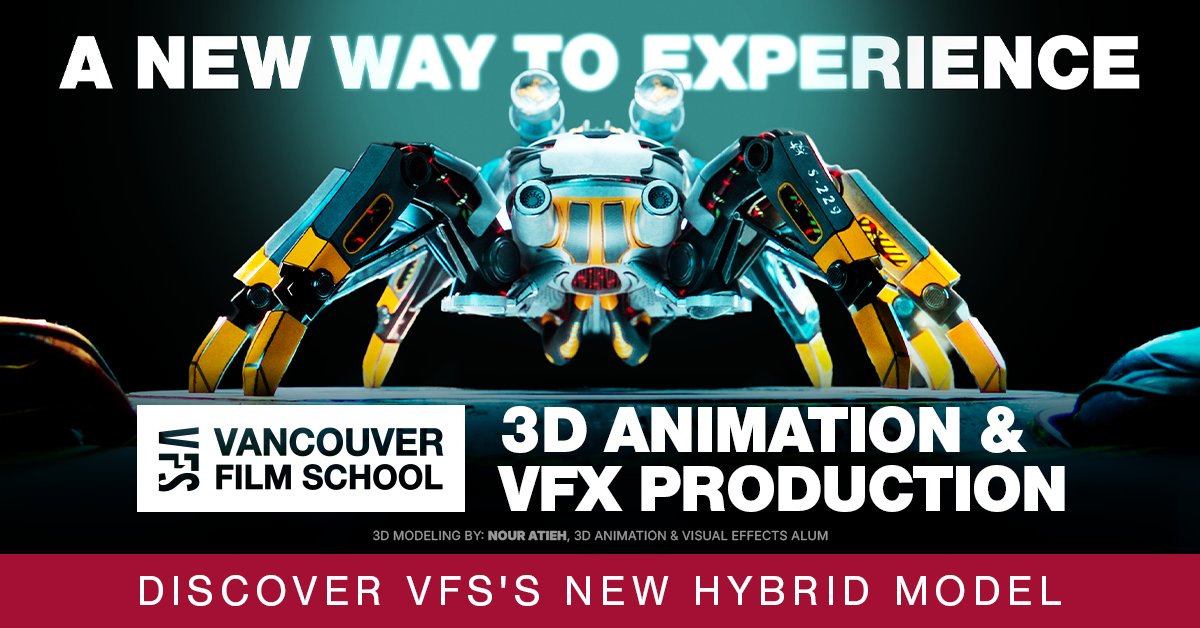 animag's tweet image. [ Sponsored ] . @vfs is introducing a NEW Hybrid Model for its 3D Animation &amp;amp; Visual Effects program – starting this fall. 💥 For animators of all skill levels. Speak to a VFS Advisor about start dates. 💡 vfs.edu/programs/3d-an… #VFS #3DAnimation #VFX #StudyAnimation