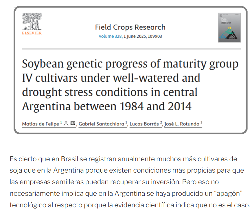 JorgeLMercau's tweet image. #AgroEcosistemas🇦🇷
#Soja 🇦🇷🇧🇷
@esekielo en @BichosdeCampo 💪

Citas a 4 trabajos

La #Genética y #Semilla NO son el problema.

SON los #DEx !

Si favorece a la productividad un país más abierto al mundo💪
