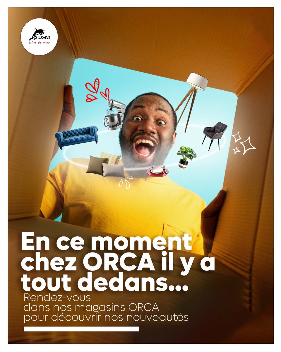 orcaCongo's tweet photo. Bon début de semaine à tous !
Nous avons reçu de nombreuses nouveautés en magasin : décoration, vaisselle, verrerie, tapis, meubles, rideaux, coussins et bien plus encore. Venez vite les découvrir ! https://t.co/v5p2sfG0w7