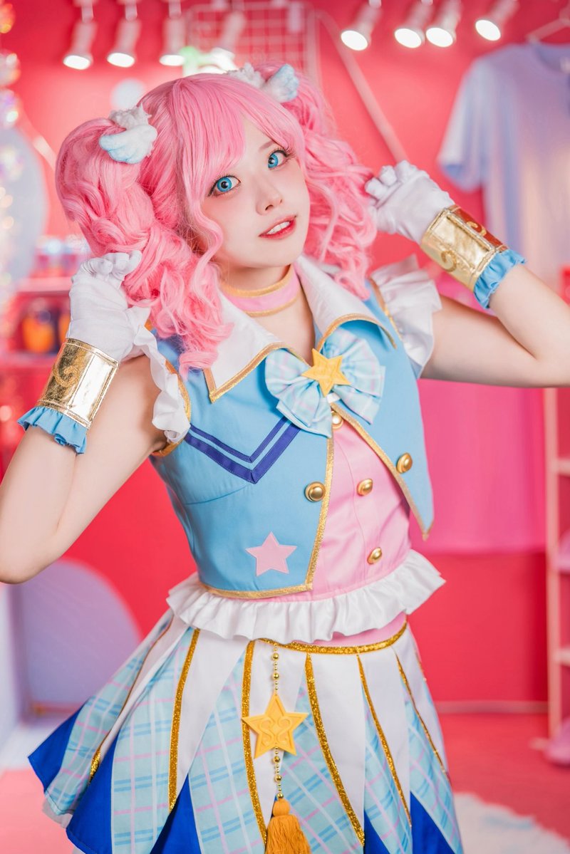 cosplay 🌟アイカツ 🪽天羽まどか🫧 🩵パステルパレードコーデ🎀 photo