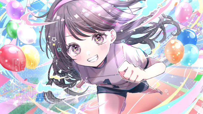 「HEROINES 体育祭」キービジュアルイラスト担当させていただきました! ありがとうございました!