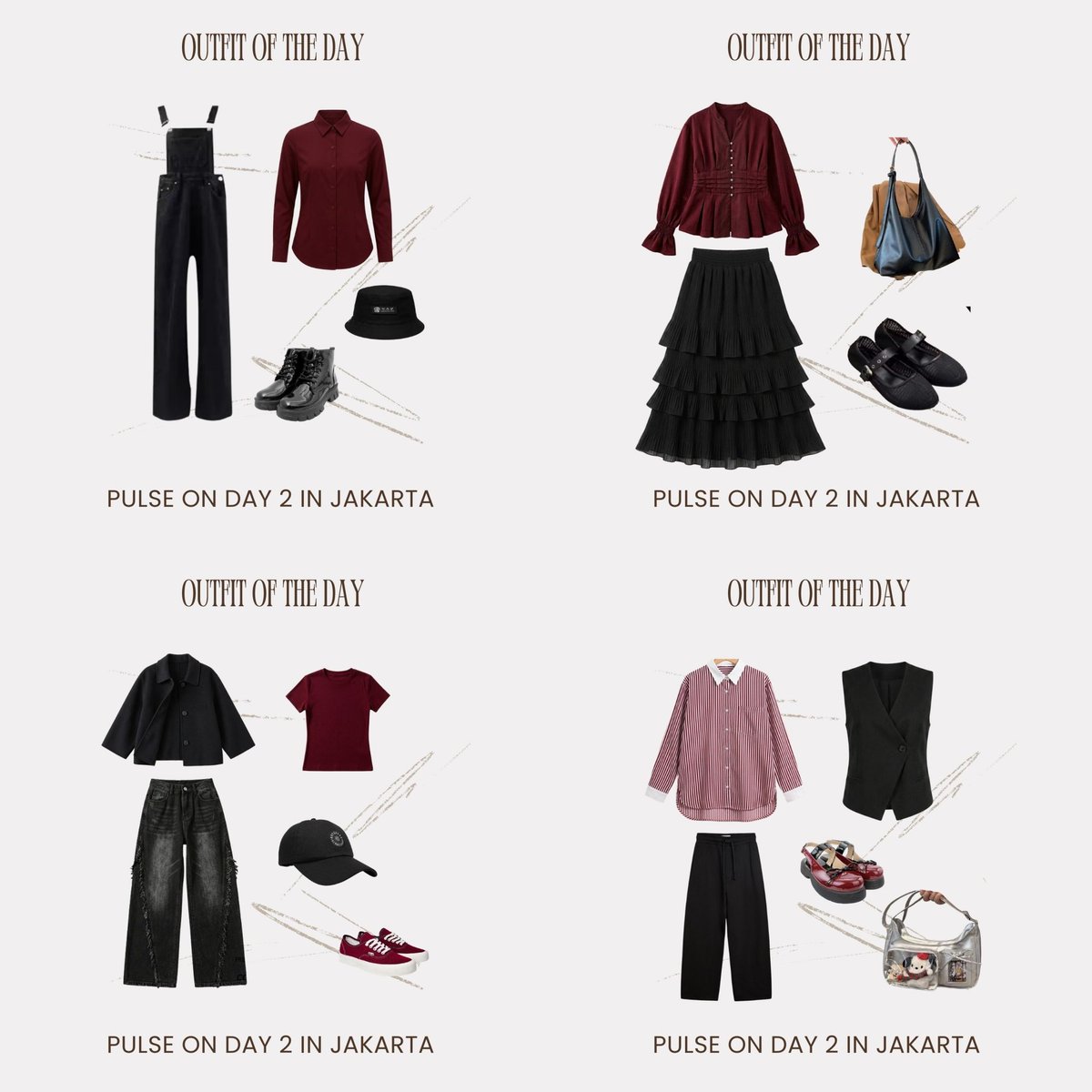 ˜”*°•.(っ◔◡◔)っ •° Inspirasi Outfit PULSE ON JAKARTA Day 2  🎀  *✳

☆¤ For Hijab Friendly ¤☆

a thread