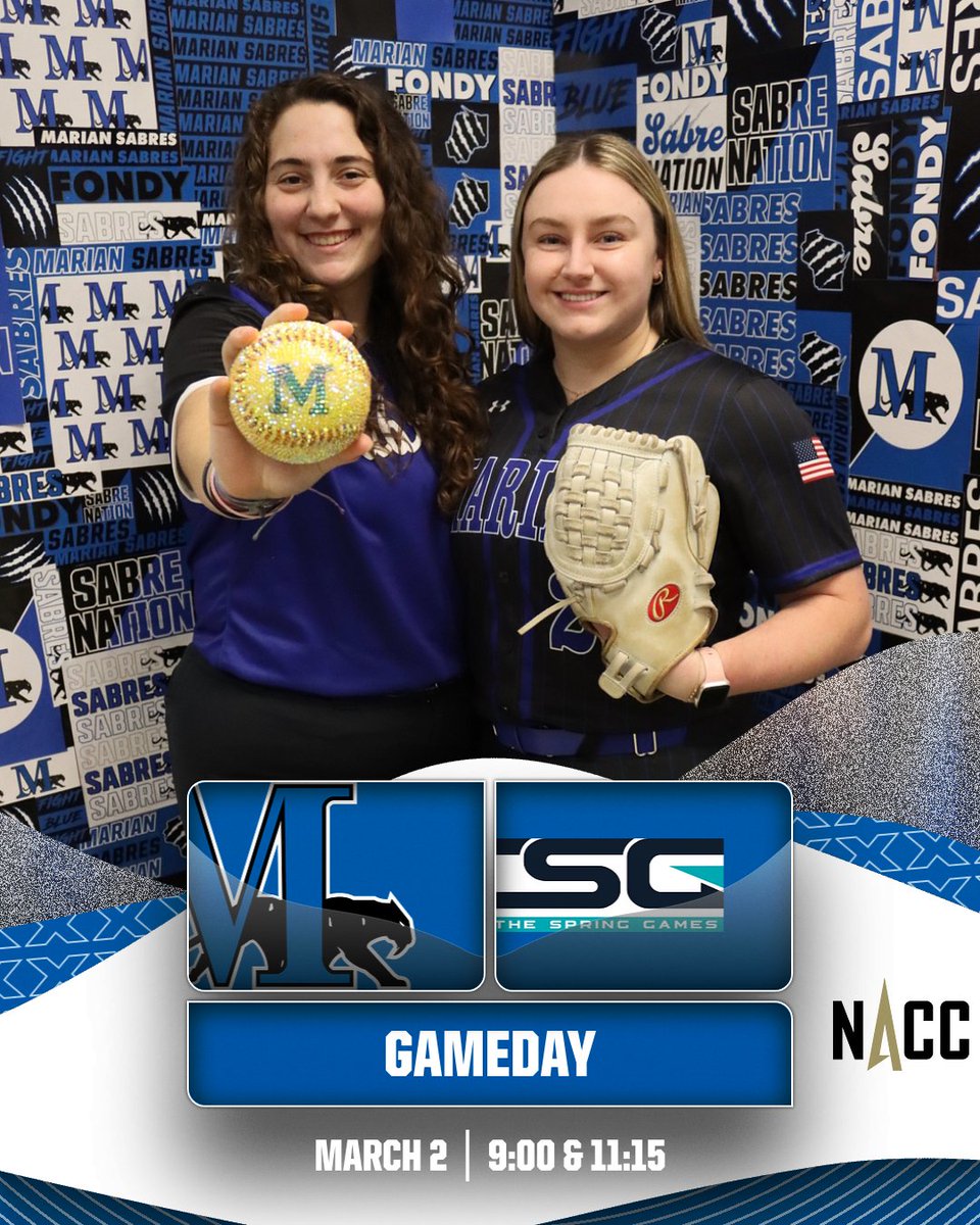 Day ✌️ at The Spring Games 🌴🥎

Back at it under the Florida sun, competing, growing, and repping Marian the right way. Let’s make Day 2 count 💪🔥
#PTAW #sabrenation #FightBlueFight