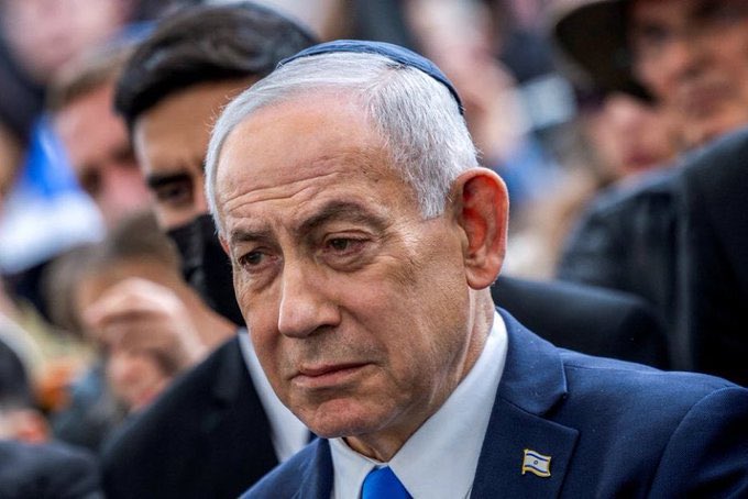 aleehysam's tweet photo. Netanyahu’s condition is currently unknown after Iran hits his office. 

May he die like Dog 🐕. Ameeen https://t.co/TC0hW2Z650