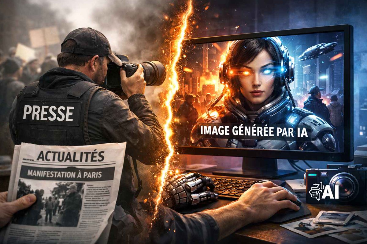 🎨🤖📸 IA et journalisme visuel : plaidoyer pour une pratique transparente

▪️ Les images générées par intelligence artificielle suscitent des réactions passionnées, aussi bien chez les professionnels de la photographie que dans le grand public...

🔗 gsoparisien.news/2026/03/02/ia-…