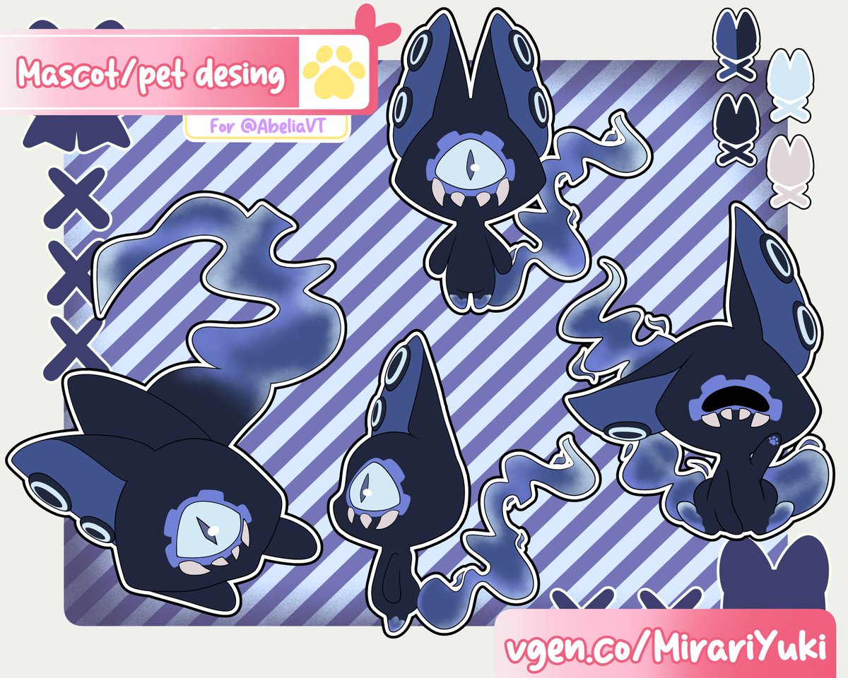 ╭┈┈┈ • ┈┈ ୨୧ ┈┈ • ┈┈┈╮ 
Vtuber Mascot design
commission for <a href="/AbeliaVT/">Abelia 🌌🐙</a>
╰┈┈┈ • ┈┈ ୨୧ ┈┈ • ┈┈┈╯ 

#VGen #VGenComm #Abelillust