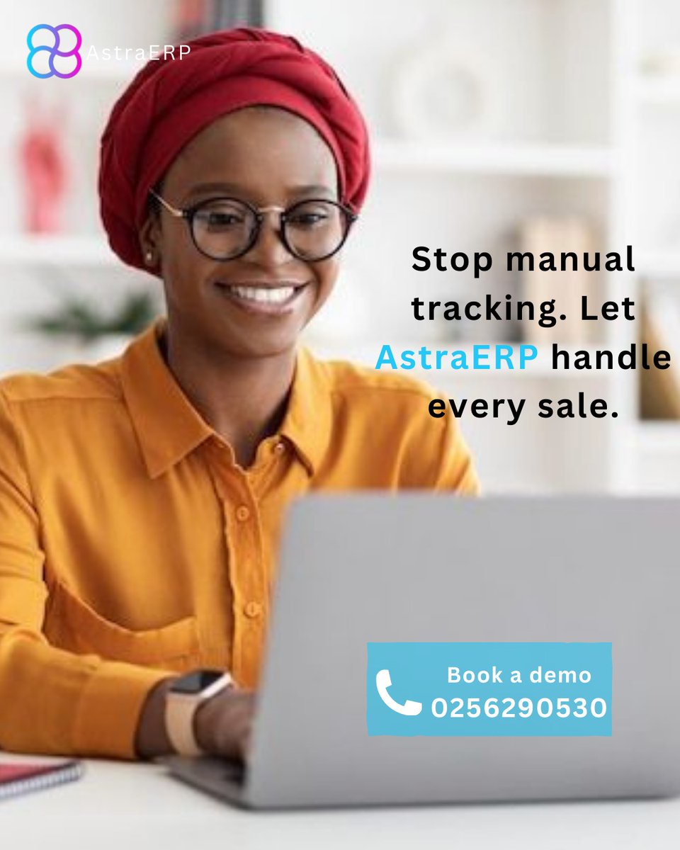 Stop manual tracking of your stock and let AstraERP handle every sale. 

Contact us today to know how AstraERP can help your business.

#erpsolutions #smartbusiness #SMES