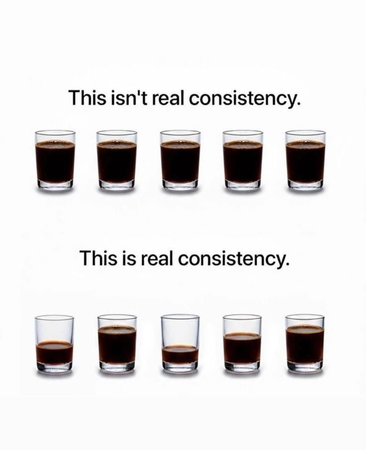 Consistency is everything.