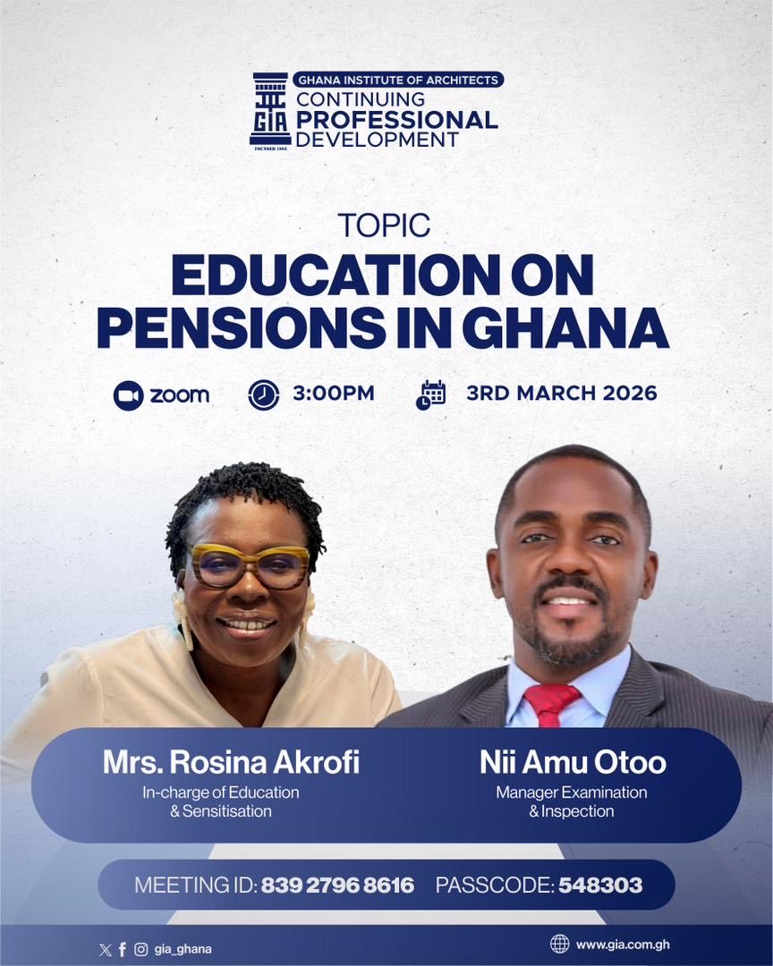 Knowledge is power 📘🟢
Secure your tomorrow by understanding pensions today.
Join our CPD on Pensions in Ghana and gain practical insights from industry experts.
🗓 3rd March 2026 | ⏰ 3PM 💻 Zoom 🔐 839 2796 8616 | 🔑 548303
#NPRA #EnsuringRetirementIncomeSecurity 💚